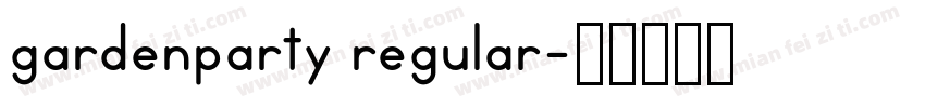 gardenparty regular字体转换